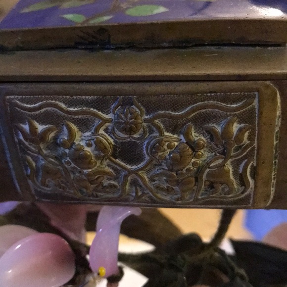 Antique enamel Chinese jewelry box - Picture 3 of 7
